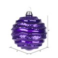 thumbnail image 2 of Vickerman M132126 Boule de Bonbon Prune Pailletée - 8 Po., 2 of 2