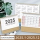 thumbnail image 3 of 2025 Skrivbordskalender Liten Enkel Bordskalender Stående Flip Kalender 2025 NY, 3 of 5