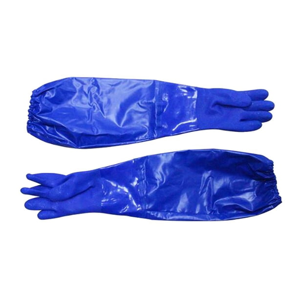 Guantes de pesca antideslizantes, gruesos, largos e impermeables para pescar. SG