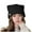 Black, variant on Eltusu Women Fleece Hat, Comfort Windproof Thermal Cat Ear Winter Hat Black Size Free Size
