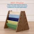 thumbnail image 6 of ECR4Kids 4-Tier Sling Book Display with Deep Fabric Pockets, Earthtone, 6 of 9