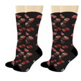 thumbnail image 1 of ThisWear Food Socks If You Can See this Bring Me Some Chocolate Mothers Day Gifts 2-Pair Novelty Crew Socks, 1 of 5