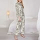 thumbnail image 3 of Balery Puppy Conjunto de Pijama con Estampado para Mujer, Conjunto de Dos Piezas con Manga Larga, Ropa de Dormir Suave con Bolsillos, Pijamas Cómodos-Small, 3 of 7
