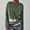 Green, variant on Women Sheep Fair Isle Nordic Knit Pullover Sweater, Crew Neck Animal Jacquard Long Sleeve Vintage Fall‑Winter Casual Top Multi‑Color