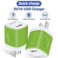 thumbnail image 2 of Compatible with iPhone Charger Cable Fast Charging AILKIN 3Pack Charger Block with 6ft Cord Charging Block Plug Power USB Wall Charger Adapter Compatible with iPhone 14/13/12/11,Multicolor, 2 of 8