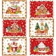 thumbnail image 1 of Juego de 6 manteles individuales navideños, retro, de plástico, pan de jengibre, panadería, pan de jengibre, decoración de mesa navideña para interiores y exteriores, fiestas, cocina y comedor, 1 of 7