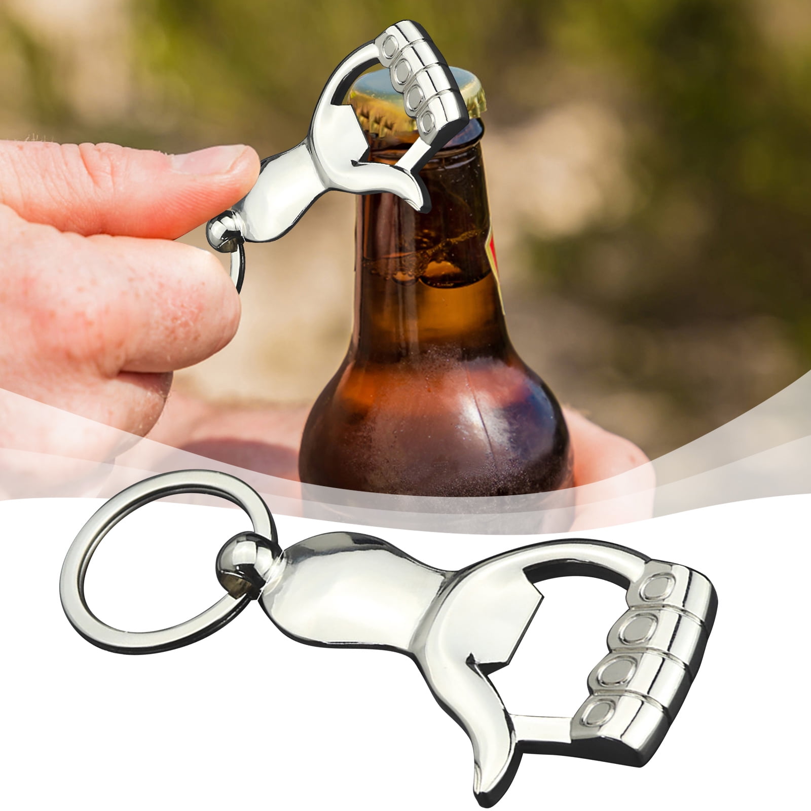 Ynlkorvg Bottle&Can Openers Opener Keychain Alloy Shaped Beer Soft - Main Image