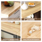 Unfinished Birch Butcher Block Countertop Solid Wood Table Top for DIY Kitchen, Island, Desk, Washer Dryer & Workbench, 1.5 Thick, 25 Width