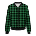 thumbnail image 4 of Puntoco Chaqueta Informal De Manga Larga Estampada con Cuello Alto Y Bolsillo con Cremallera para Mujer Puntoco Puntoco-1, 4 of 4