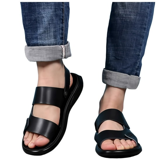 Sandals for Plantar Fasciitis for Men Comfortable Orthopetic Walking Slippers Beach Summer Slip on Slides