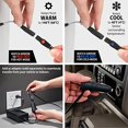 thumbnail image 4 of Koolatron Thermoelectric Iceless 12V Cooler/Warmer 9.8 qt (9 L), Electric Portable Car Fridge w/ 12 Volt DC Power Cord, Shoulder Strap, Gray/White, Travel Fishing Trucking, Made in Nort, 4 of 9