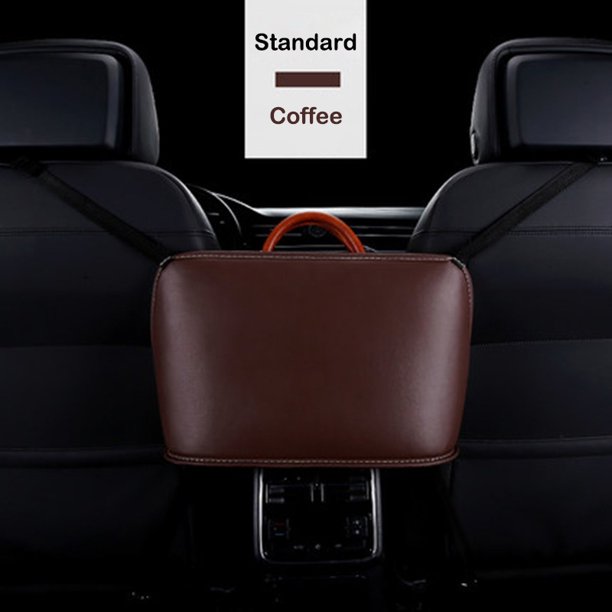Leather Car Net Pocket Handbag Holder Multifunction Between the Car