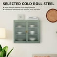 Retro Style Bathroom Wall Cabinet with 2 Glass Door, Metal Display ...