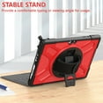 thumbnail image 5 of Dteck for Surface Go 4 (2023)/Surface Go 3 (2021)/ Surface Go 2 (2020), Surface Go (2018),Heavy Duty Shockproof Rugged Case with Kickstand and Hand Strap, Compatible with Type Cover Keyboard,Red, 5 of 13