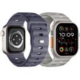 thumbnail image 1 of Bandas deportivas compatibles con Apple Watch Ultra 2 Band/Apple Watch Ultra Band 49 mm, 45 mm, 44 mm, 42 mm para hombres, pulseras de silicona suave, correa de repuesto impermeable para iWatch Series, 1 of 4