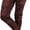 Rust Brown, variant on ToBeInStyle Women's Fleece Lined Leggings with Tribal Print Band