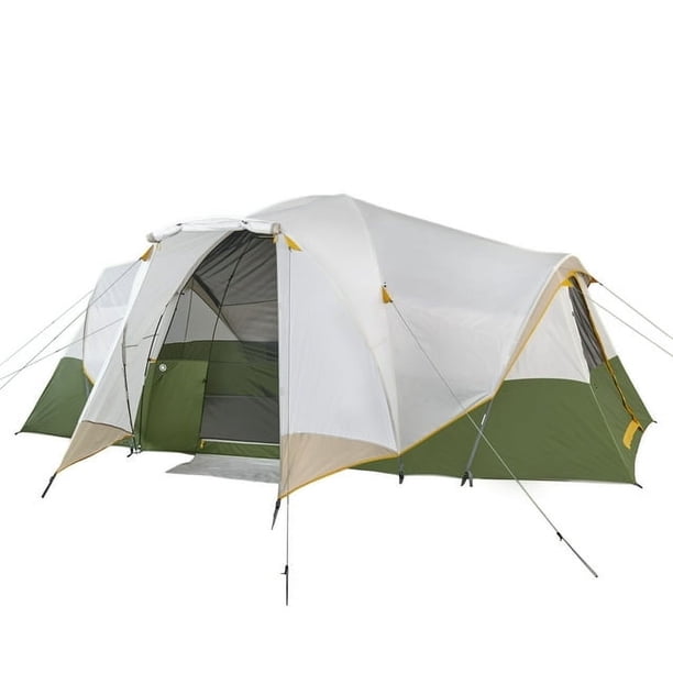 Slumberjack Riverbend 10-Person Camping Dome Tent, 3-Room Hybrid