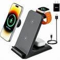 thumbnail image 1 of wonima02 Wireless Charger for Thick Cases of 10MM/Otterbox/Popsocket Compatible, 3 in 1 Charging Dock for iPhone 16 15 14 13 12 Pro Max, Charging Station for Multiple Devices for Apple Watch/AirPods, 1 of 1