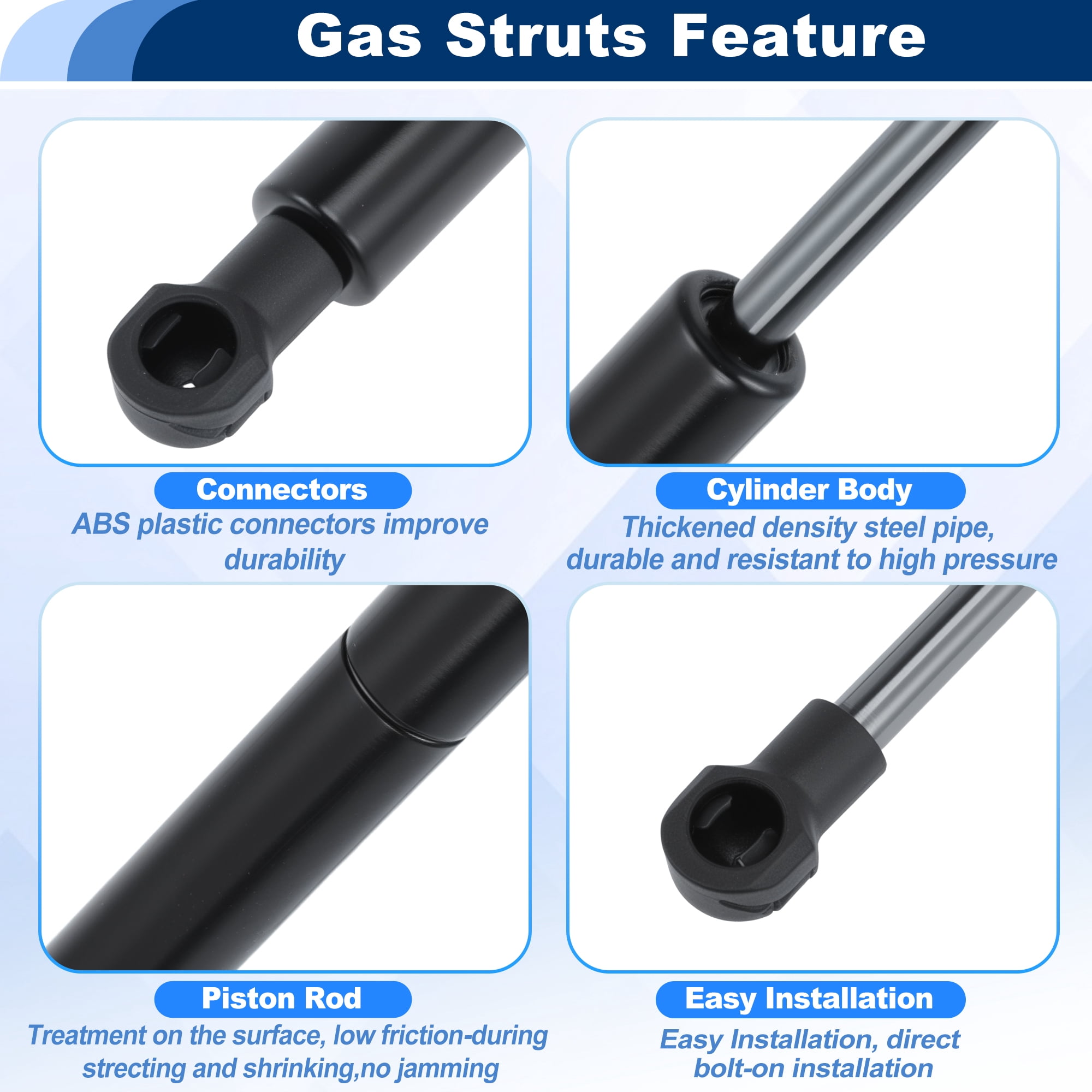 Unique Bargains Hood Struts Lift Supports for Toyota Mark X (X130) 2009-2019 Upgrade