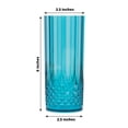 thumbnail image 4 of Balsa Circle 6 Crystal Ocean Blue 14 oz Plastic Reusable Drinking Glasses Party Events Home Tableware Supplies, 4 of 8