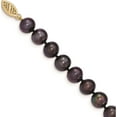 thumbnail image 2 of 14K Yellow Gold 8-9mm Black Near Round Freshwater Cultured Pearl Necklace (28 X 8.5) Made In Canada bpn080-28, 2 of 5