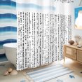 thumbnail image 6 of No Hook Shower Curtain, Abstract Polka Dot Shower Curtains for Bathroom with See Through Top Window, Geometric Dotted Stripes Vintage Waterproof & Washable Bath Curtain 66"x72", 6 of 9