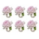 thumbnail image 5 of Servilletero de flores artificial Monstrate 6 piezas hecho a mano decorativo Rosado, 5 of 6