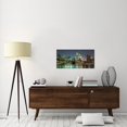 thumbnail image 3 of Global Gallery Mancini 'The Brooklyn Bridge and Twin Towers at Night' Canvas Wall Art, 3 of 4