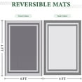 thumbnail image 2 of Outdoor Rug Reversible Portable Plastic Straw Camping Rugs for Outside RV,Large Waterproof Outdoor Area Rugs for Patio,Deck,Porch,Balcony(5'x 8',White&Gray), 2 of 7