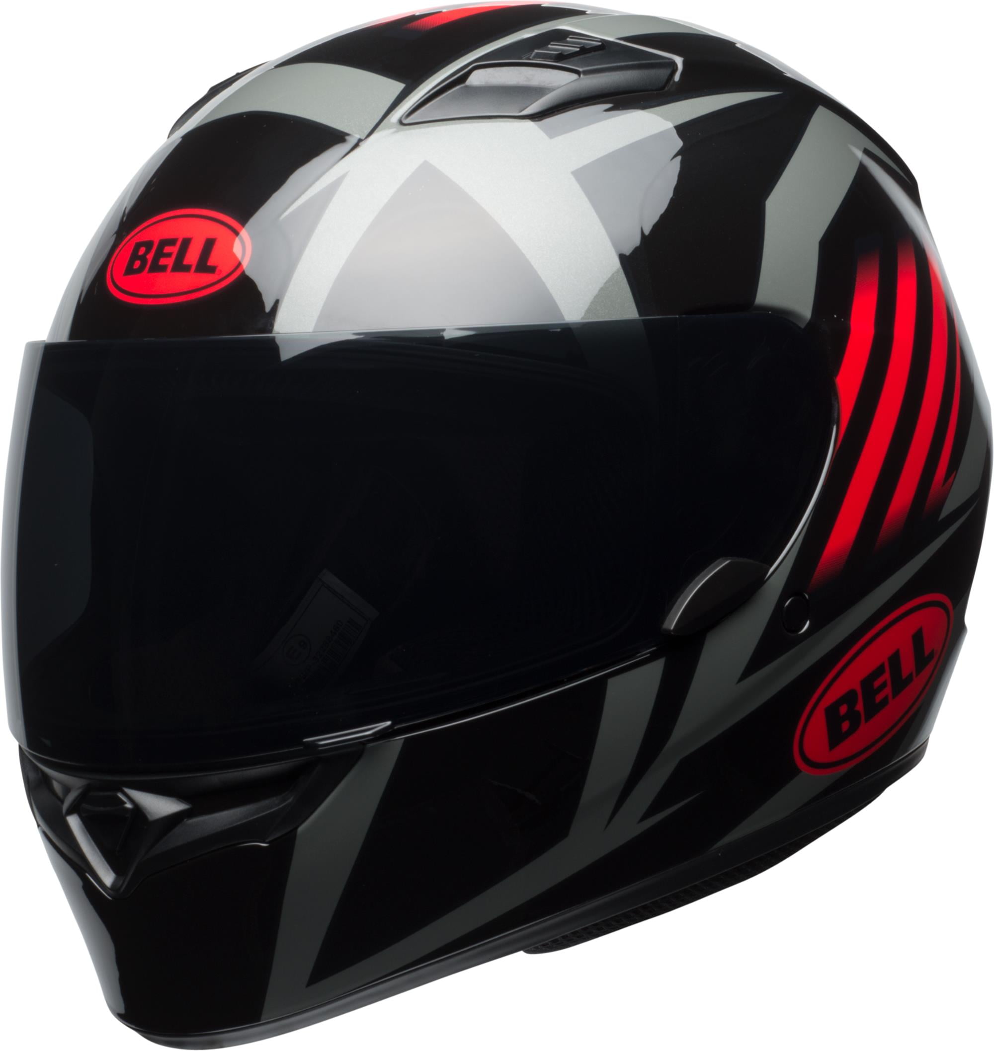 Bell Helmets Qualifier Blaze Helmet (Large, Gloss Black/Red/Titanium
