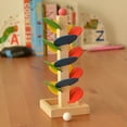 thumbnail image 3 of Unique Wood Tree Leaves Blocks Marble Ball Run Track Game Toy Educational Toy, 3 of 8