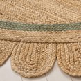thumbnail image 3 of SAFAVIEH Natural Fiber Archibald Bordered Area Rug, Natural/Light Green, 6' x 6' Round, 3 of 7