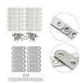 thumbnail image 7 of 12pcs Stainless Steel Heavy Duty Straight Flat Plate Bracket Connector Furniture, 7 of 7