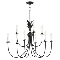 2889AR Maxim Lighting Paloma - 9 Light Chandelier-28 Inches Tall and 36 Inches Wide-Anthracite Finish -Traditional Installation