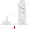 thumbnail image 4 of Paquete de 24 de 8 Onzas de Condimento para Apretar con Tapa de Punta Roja - Botella de Plástico Duradera para Salsa de Tomate, Salsas, Jarabe, 4 of 5