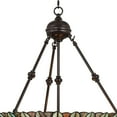 thumbnail image 5 of Robert Louis Tiffany Bronze Pendant Chandelier 20" Wide Rustic Peacock Stained Art Glass 3-Light Fixture for Dining Room House Kitchen Island Entryway, 5 of 9