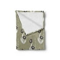 thumbnail image 2 of Floral Soft Flannel Fleece Throw Blanket, Flowers Tiny Branches Leaves Dotted Blooms Pattern Garden Theme, Cozy Plush for Indoor and Outdoor Use, 70" x 90", Khaki Dark Brown Cream, by Ambesonne, 2 of 5