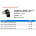 thumbnail image 2 of Knock Sensor - Compatible with 2007 - 2013 Chevy Silverado 1500 2008 2009 2010 2011 2012, 2 of 2
