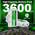 thumbnail image 6 of Rechargeable Battery Pack for Xbox Series X Controller,2*3600mWh Controller Battery Pack for Xbox Series S,Xbox One Accessories, 6 of 7