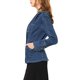 thumbnail image 4 of Chaqueta de mezclilla de manga larga con solapa y botones para mujer INSPIRE CHIC con bolsillos XL azul oscuro, 4 of 7