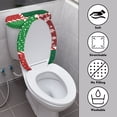 thumbnail image 3 of HELLHERO Christmas Gift Wrap Keep Dust Stain Polyester Toilet Seat Cover Replacement Soft Stylish Gifts Toilet Lid Seat Cover Set Adjustable for Hotel Home, 3 of 7