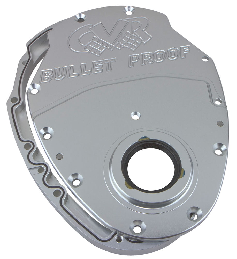 CVR PERFORMANCE SBC/GM V6 Clear Aluminum 2Piece Timing Cover Kit P/N