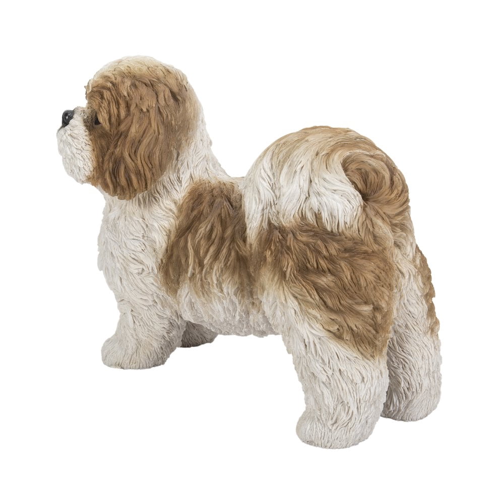 Hi-Line Gift Brown & White Standing Shih TZU