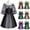 Green, variant on Aboser Renaissance Dresses for Women Retro Mediaeval Irish Dress Trumpet Sleeve Corset Dresses Lace Up Off Shoulder Victorian Dress