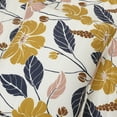 thumbnail image 5 of Lucia Abstract Floral Cotton Quilt Yellow/Navy 3Pc Set Full/Queen, 5 of 11