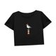 thumbnail image 5 of Camiseta corta informal para mujer, disfraz de verano, camisa suave con cuello redondo para regalo de playa para mujer M, 5 of 7