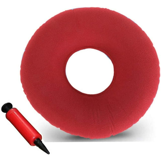 Hemorrhoids Seat Cushion Inflatable, Inflatable Seat Cushion Orthopedic, Donut Seat Cushion Orthopedic, Inflatable Cushion Soft Seat Ring with Pump, Seat Ring Hemorrhoids Inflatable