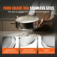 thumbnail image 5 of KFFKFF Flour Sifter, 150 Mesh, 304 Stainless Steel, Food-Grade, 12.6" Diameter, Versatile Fine Mesh Strainer for Baking, Suitable for Mungbean, Rice, Flour, and Pearl Powder, Available in 5 Sizes, 5 of 9