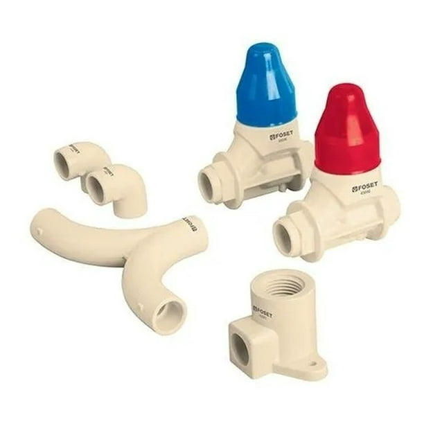 Kit Instalacion Cpvc Regadera Sin Manerales Foset 46034 Foset CPVC
