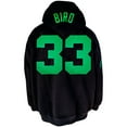 thumbnail image 3 of Men's Mitchell & Ness Larry Bird Black Boston Celtics Big & Tall Full-Zip Hoodie, 3 of 3